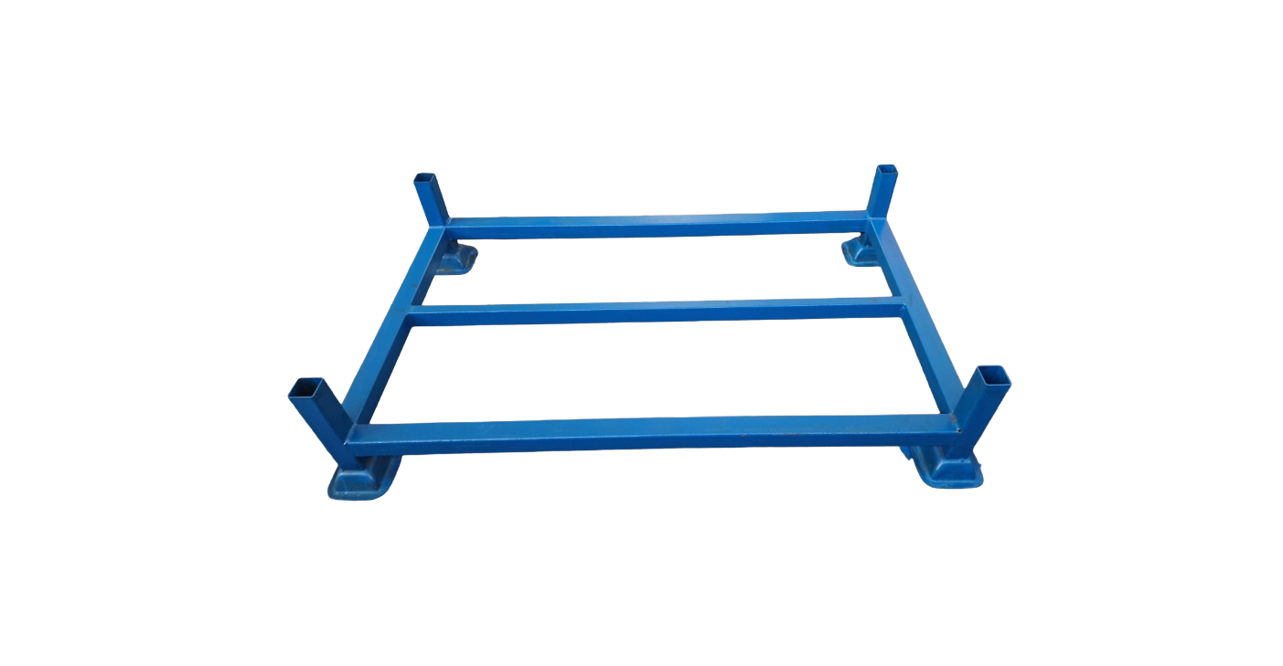 Palet metalic stivuibil albastru